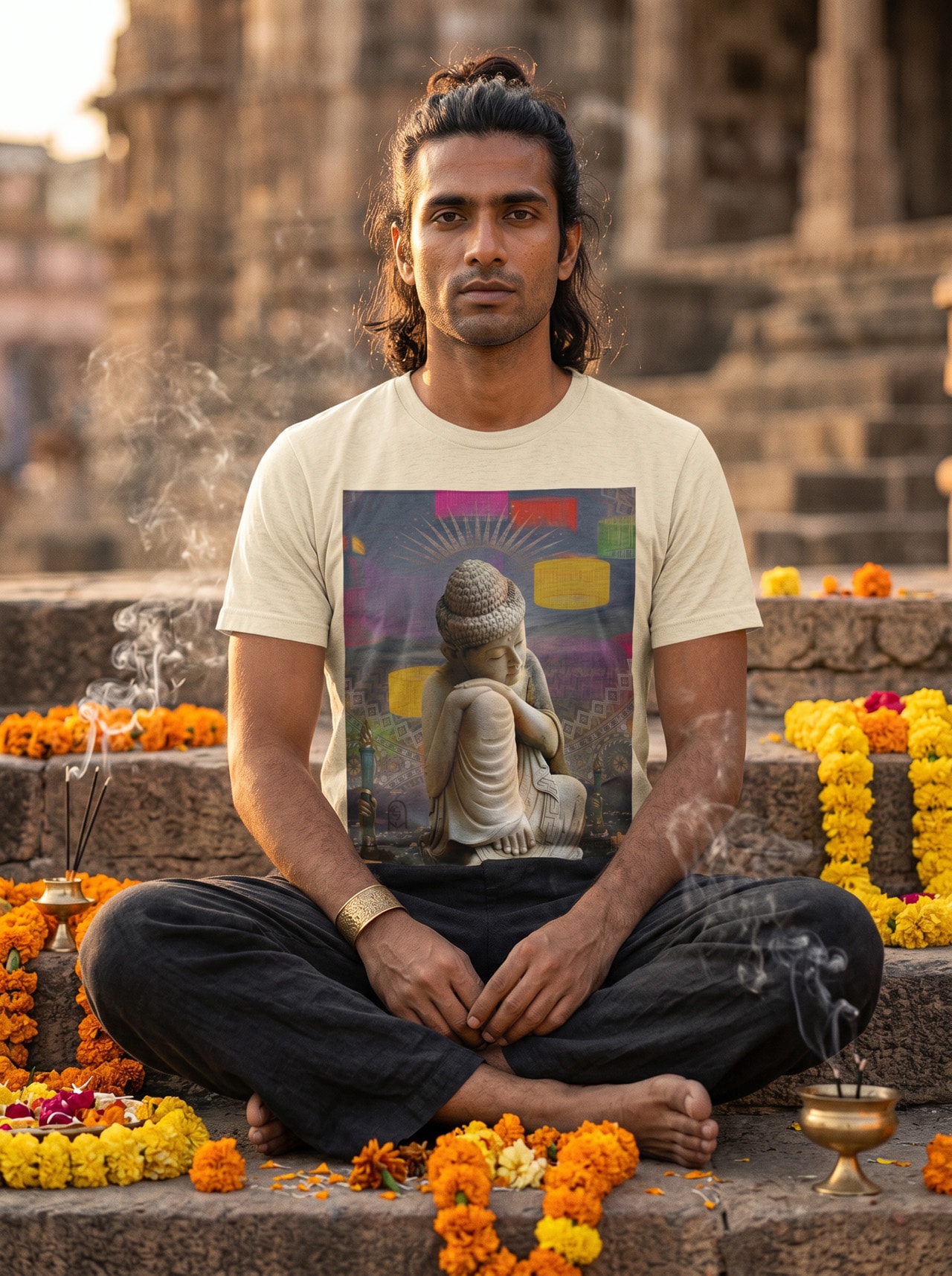 Buddha in Mulholland Tee lifestyle photo
